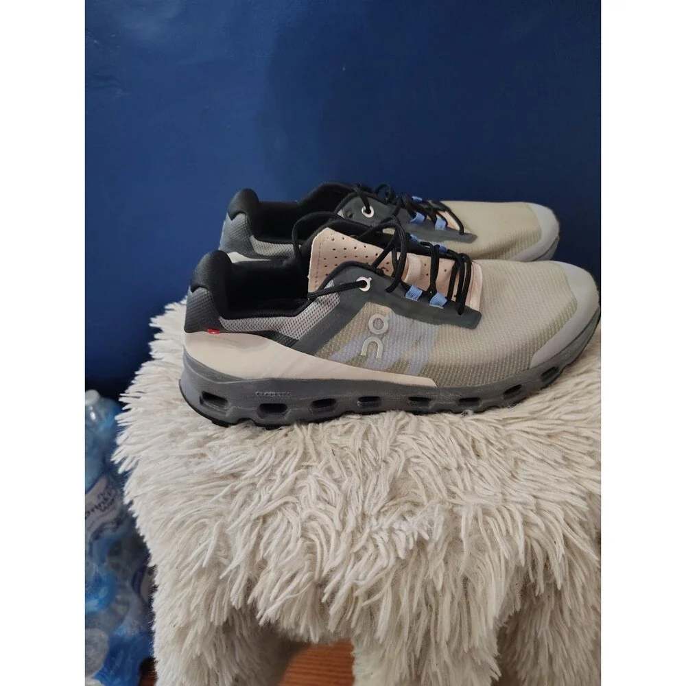 On Cloudvista Sneakers Women's Alloy Black Lace Up Trail Running Shoes Size 10